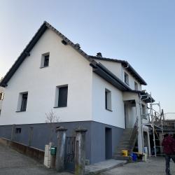 Travaux de ravalement de façades extérieures et isolation